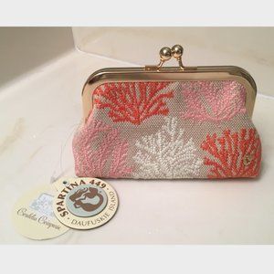 NWT - Spartina 449 - Cordelia Coin Purse - Coral